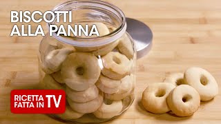 Come fare i BISCOTTI MACINE ALLA PANNA di Benedetta Rossi  Ricetta TV Fatto in Casa per Voi [upl. by Enilkcaj]