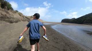 Exploring the stunning beauty of Bethells Beach part 1 🌊✨ BethellsBeach NZAdventures BeachVibes [upl. by Hennessy665]