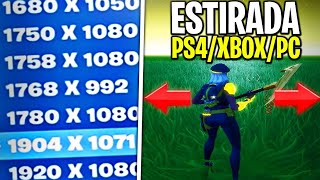 Cómo poner la RESOLUCIÓN ESTIRADA en CONSOLA para JUGAR MEJOR a FORTNITE PS4XBOXSWITCH [upl. by Palumbo]