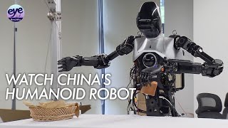 Chinas Qinglong humanoid robot wows WAIC 2024 with running jumping and dexterous hands [upl. by Naneek]