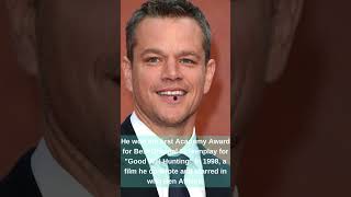 Facts About Matt Damon shorts facts mattdamon hollywoodmovies MovieTrailersSourceHD AppleTV [upl. by Ardni]