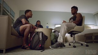 Hard Knocks Ep 3 Clip  Jameis Winston Teaches a Rookie Running Back HBO [upl. by Heiner745]