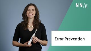 Usability Heuristic 5 Error Prevention [upl. by Evadne]