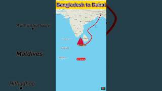 Dhaka to Dubai distance arabic [upl. by Airreis659]