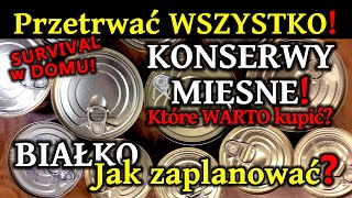 100 Jakie konserwy mięsne warto kupić Zapasy żywności w konserwach  BIAŁKO [upl. by Ahsille]