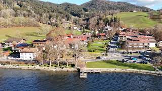 Exploring Germany Cinematic Autumnview at SchlierSee Munich Bayern Germany [upl. by Nirda437]