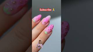 Sweet like strawberries and bubblegum🌸nailsnailartsummernailsnaildesign [upl. by Robison]