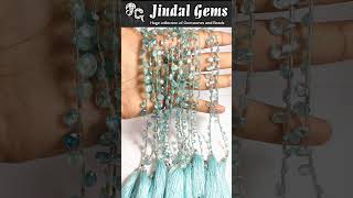 Blue Zircon Beads jewellery handmade gemstonebeads gemstone crystals india shorts [upl. by Ibbie]