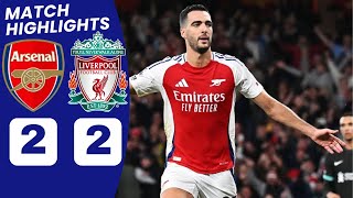 Arsenal vs Liverpool 22 HIGHLIGHTS  Saka goal Merino goal vs Liverpool Salah Goal vs Arsenal [upl. by Araiet]