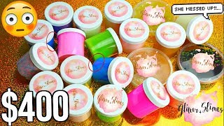 400 GLITTER SLIMES SLIME PACKAGE REVIEW IS IT REALLY WORTH 400  CRAZY [upl. by Michelsen473]