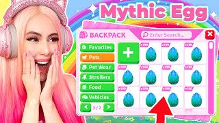 HATCHING 100 OCEAN EGGS BEFORE NEW MYTHIC EGGS COME OUT IN ADOPT ME [upl. by Benzel]