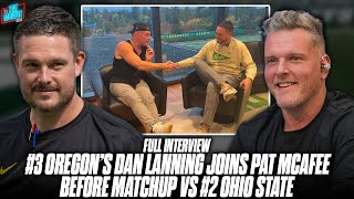 Oregons Dan Lanning Joins Pat McAfee Before 2 vs 3 Matchup vs Ohio State [upl. by Adlar]