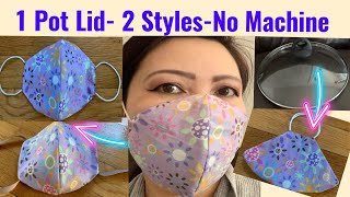 32  DIY Face Mask From HomeSuper Easy PatternNo Sewing Machine May Khẩu Trang Đơn Giản Nhất [upl. by Tav]