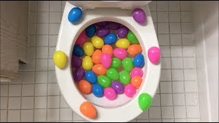 Will it Flush  Mini Surprise Eggs 2 [upl. by Rehprotsirhc23]