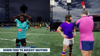 Rugby Challenge 4  Currie Cup  2024 Rd 8  Griquas vs Griffons Both teams struggle with mistakes [upl. by Aleacim]