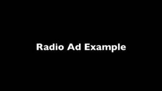 Radio Ad Example [upl. by Walther]