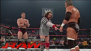 Triple H vs William Regal Eugene Special Guest Guest Referee RAW Jun 282004 [upl. by Hobie]