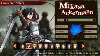 Attack on Titan All Characters PS4 [upl. by Wadell]