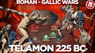 Battle of Telamon 225 BC  Roman–Gallic wars DOCUMENTARY [upl. by Leake]