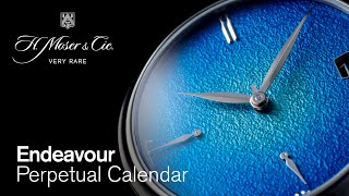 Endeavour Perpetual Calendar Tantalum Blue Enamel  H Moser amp Cie [upl. by Ikkim]