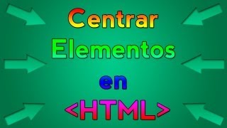 Como centrar correctamente en HTML y CSS [upl. by Jud851]