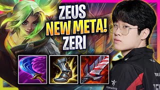 ZEUS CRAZY NEW META ZERI TOP  T1 Zeus Plays Zeri TOP vs Cassiopeia  Season 2024 [upl. by Atiseret405]