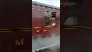 LMS 11456 departing Bewdley station steamengine [upl. by Doty]