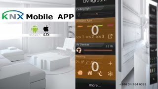 KNXEIB SMART HOME Application Control your villa from your mobile [upl. by Gena]