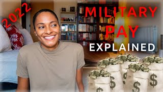 Military Pay 2022  How Much Do You Get Paid by Rank [upl. by Kcirdle758]