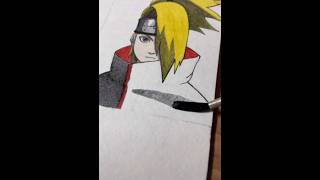 😍Deidara Drawing🥰 part 6 shorts drawing naruto anime youtubeshorts deidara [upl. by Pantia]