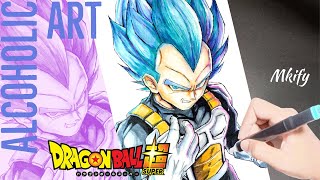 how to draw vegeta dbz dragonballdaima vegeta [upl. by Frick]