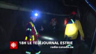 Reportage exclusif sur la mine Jeffrey  Téléjournal Estrie 18 sept 2012 [upl. by Adkins999]