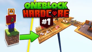 NAJTRUDNIEJSZY POCZĄTEK na ONE BLOCK Minecraft 1 [upl. by Hsetirp24]