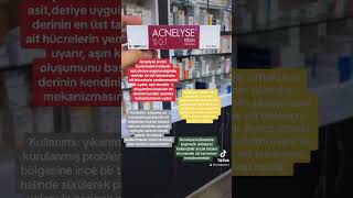 Acnelyse krem kullanım alanları acne acnelysekrem yaşlanmakarşıtı [upl. by Ailimat]