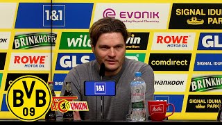 quotWir konnten ein anderes Gesicht zeigenquot  PK mit Terzic und Fischer  BVB  Union Berlin 21 [upl. by Eniak997]