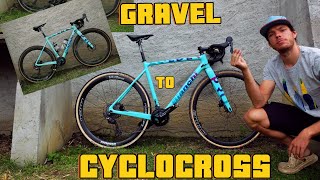 CONVERTING A GRAVEL BIKE TO CYCLOCROSS  EASY AND CHEAP  NO EXCUSES NOT TO TRY IT THIS WINTER 👊 [upl. by Llesig674]