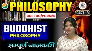 CUET Philosophy 2025  Buddhist Philosophy Part 3 बौद्ध दर्शन भाग 1  Virasat Academy [upl. by Ardnad]