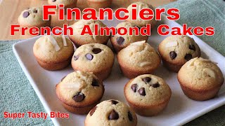 Easy Financier Recipe  Mini French Almond Cakes [upl. by Woodrow]