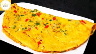 Vegetable Omelette Recipe  हरे भरे सब्ज़ी से बनाएं वेजिटेबल ऑमलेट [upl. by Dearden]