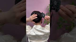 Simple updo for 50yearolds to reduce ageHair accessories make you look more upscale 😱 [upl. by Geldens804]