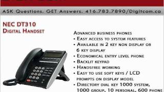 NEC DT310 Digital Handset  Digitcomca Business Phone Systems [upl. by Terti]