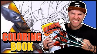 PROFESSIONAL ARTIST vs a CHILDRENS Coloring Book  Deadpool and Wolverine [upl. by Attegroeg]