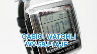 CASIO watch WV59J1AJF WAVE CEPTOR Waveceptor radio clock MULTIBAND 5 WV59J1AJF [upl. by Cirek]