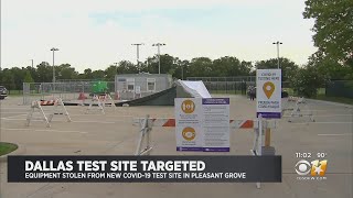 Opening Of New Dallas COVID19 Site Delayed After Burglary [upl. by Htebazileyram433]