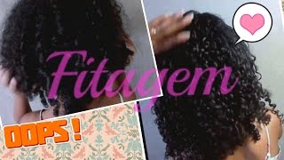 Cabelo cacheado Fitagem com o pente [upl. by Anya]