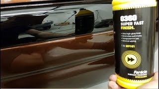 Polishing black car paint with Farecla G360 polishing compound [upl. by Leonora]