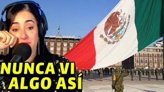 Me EMOCIONO MUCHO reaccionando al ARRIAMIENTO de la BANDERA de MÉXICO en el ZÓCALO [upl. by Eniluqcaj961]