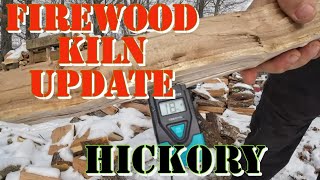 Firewood Kiln Update  Hickory [upl. by Drofiar497]