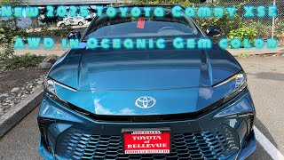 New 2025 Toyota Camry XSE AWD in Ocean Gem color with Black Roof [upl. by Tresa]