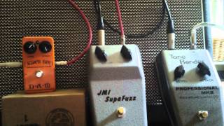 DAM Super Bee  JMI SupaFuzz  SolaSound Professional MKII tone bender part II [upl. by Idur]